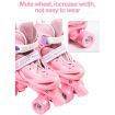 SizeS Roller Skates 4 Sizes Adjustable Double-row Roller Skating Shoes Roller Skates,suitable for beginners