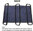 Patient Transfer Board with 6 Reinforced Handles for Turning, Moving Physically Impaired, Elderly