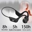 Wireless Bone Conduction Headphone Open-Ear 360 Bendable Waterproof Sports Headset