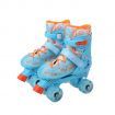 SizeS Ice Blue Roller Skates 4 Sizes Adjustable Double-row Roller Skating Shoes Roller Skates,Suitable For Beginners