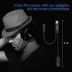 USB Type C to 3.5mm Headphone and Charger Adapter,2-in-1 USB C to Aux Audio Jack Hi-Res DAC (Black)