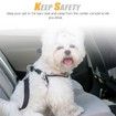 2Pcs Dog Leash Seat Belt ,Safety Lead with Swivel Clip and Adjustable Length for Pets,Seatbelt Harness for All Vehicles