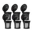 6Pcs Reusable Coffee Capsule Cups Coffee Capsules Packaging Refillable Filter Accessories Cafe Supplies for Keurig K Cup