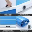 Gymnastics Airtrack Mat Inflatable Tumbling track with Electric Air Pump 5x1x0.2m Blue