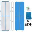 Gymnastics Airtrack Mat Inflatable Tumbling track with Electric Air Pump 5x1x0.2m Blue