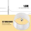 Adjustable LED Floor Lamp Arc Standing Reading Light Storage Shelf Living Room Bedroom White