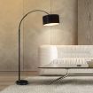 Adjustable Floor Lamp LED Reading Light Corner Standing Lighting Living Room Bedroom Black