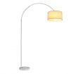 White Arc LED Floor Lamp Corner Standing Reading Light Adjustable Living Room Bedroom