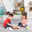 Kids Wooden Activity Table Lego Play Center Toys Storage Desk Compatible with Building Blocks