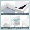 Kids Lego Activity Table Chair Set with Board Storage Building Block Toy Play Study Desk