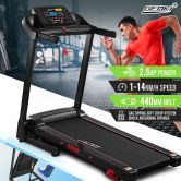 Genki 2.5HP Treadmill Foldable Running Walking Machine 3 Incline Shock Absorption Home Gym Equipment