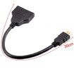 HDMI Splitter Adapter Cable HDMI Male 1080P to Dual HDMI Female 1 to 2 Way HDMI Splitter Adapter Cable for HDTV HD, LED, LCD, TV, Support Two TVs at The Same Time