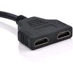 HDMI Splitter Adapter Cable HDMI Male 1080P to Dual HDMI Female 1 to 2 Way HDMI Splitter Adapter Cable for HDTV HD, LED, LCD, TV, Support Two TVs at The Same Time
