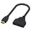 HDMI Splitter Adapter Cable HDMI Male 1080P to Dual HDMI Female 1 to 2 Way HDMI Splitter Adapter Cable for HDTV HD, LED, LCD, TV, Support Two TVs at The Same Time