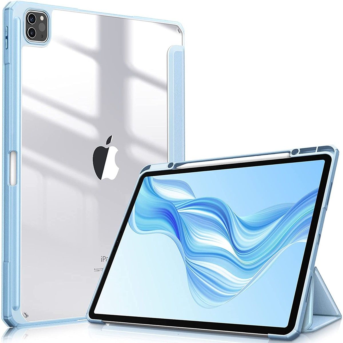 Hybrid Slim Case for iPad Pro 12.9-inch 5th Generation 2021 (Blue)
