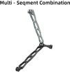 Aluminum Alloy Extension Arm Metal Pole Mount Helmet Stick Extension Arm Mount for Gopro MAX/8/7/6,Insta360 One R 360 VR Edition and More(Black)