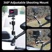 Aluminum Motorcycle Sports Camera Bracket,360Degree Motorcycle Bike Camera Holder Handlebar Mount Bracket Compatible with GoPro Hero 10 Black,Hero 9or8or7or6or5 and Other Action Cameras