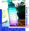 2.2L Motivational Water Bottle with Time Marker and Straw,Leakproof Tritan BPA Free
