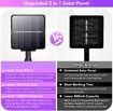 2-Pack 80FT 200 LED Solar String Lights,Waterproof Solar Fairy Lights with 8 Lighting Modes,Solar Outdoor Lights (Multi-Color)