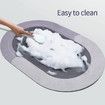 Absorbent Shower Mat Quick Drying Bathroom Rug Non-slip Entrance Doormat Nappa Skin Floor Bath Mats Carpet Home Decor Grey 40*60cm