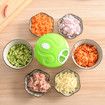 Manual Garlic Grinder Chopper Meat Cutter , Hand Pull Chop Chopper Manual Food Processor