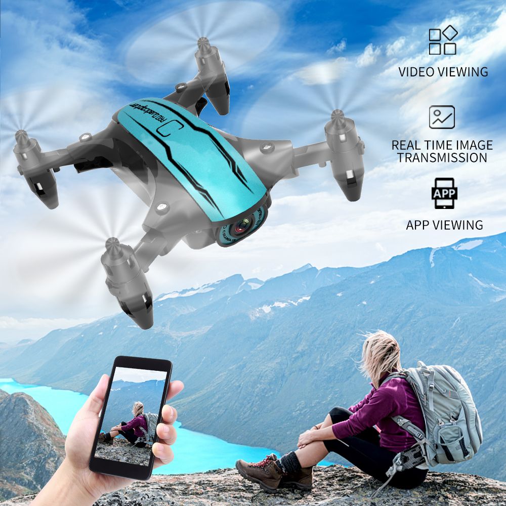 2022 Newest Drone 4K 1080P Camera WiFi Fpv Professional Air Pressure Altitude Hold Black Foldable RC Quadcopter Drone Toys for Children
