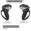 Silicone Touch Controller Grip Cover for Oculus Quest 2 Accessories, Anti-Throw VR Handle Protector with Adjustable Wrist Strap