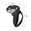Silicone Touch Controller Grip Cover for Oculus Quest 2 Accessories, Anti-Throw VR Handle Protector with Adjustable Wrist Strap