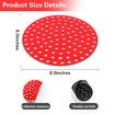 Reusable Silicone Air Fryer Liners, 3 Pieces 8 Inch Non-Stick Air Fryer Liners Silicone Round Replacement Parchment Paper Liners for Ninja, Cosori, Gowise, Instant Pot