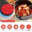 Reusable Silicone Air Fryer Liners, 3 Pieces 8 Inch Non-Stick Air Fryer Liners Silicone Round Replacement Parchment Paper Liners for Ninja, Cosori, Gowise, Instant Pot