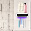 Bathroom Electric 99.9 Percent UV Disinfection Toothbrush Holder Sterilizer Lamp Power Family Instrument Plastic Class Material Origin