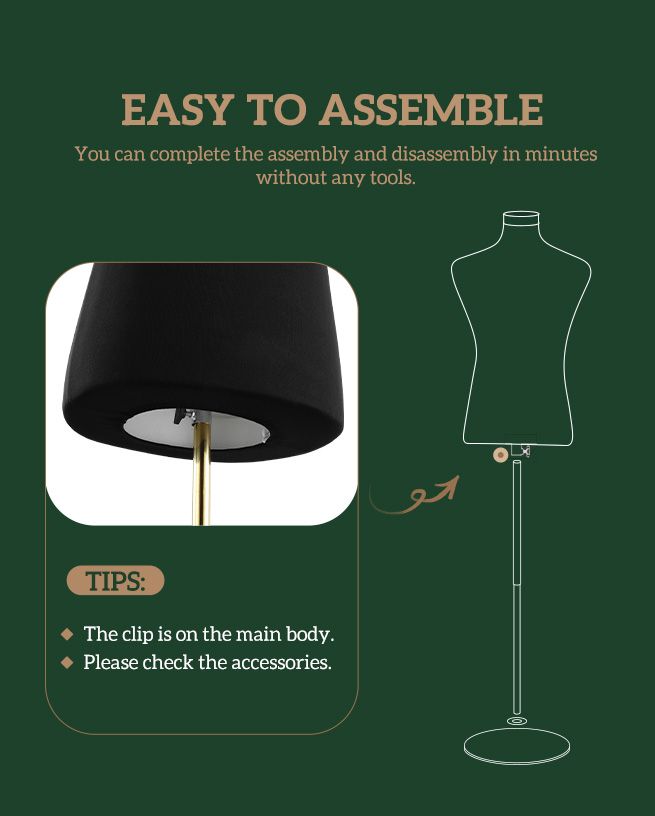 Male Mannequin Torso Dress Form Display Stand Dummy Manikin Dressmakers Metal Base 165-185cm Black