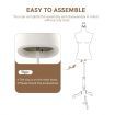 Mannequin Female Manikin Torso Dress Form Display Stand Dressmakers Dummy Tripod Base 147-168cm Beige
