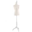 Mannequin Female Manikin Torso Dress Form Display Stand Dressmakers Dummy Tripod Base 147-168cm Beige