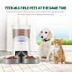 Petscene 7L Automatic Pet Cat Feeder Dog Food Dispenser Voice Recorder 2 Bowls LCD