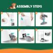 Petscene 7L Automatic Pet Cat Feeder Dog Food Dispenser Voice Recorder 2 Bowls LCD
