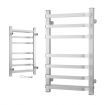Maxkon Electric Heated Towel Warmer Rail Rack Wall Mounted Bathroom Hanger 140W Aluminium Alloy