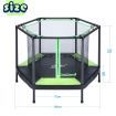 Genki 55 Inch Trampoline Rebounder Kid Rebounding Safety Net Indoor Outdoor Jumping Mat Handle