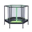 Genki 55 Inch Trampoline Rebounder Kid Rebounding Safety Net Indoor Outdoor Jumping Mat Handle