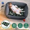 Electric Pet Heat Pad Heating Heated Mat Blanket Dog Cat Bed Thermal Protection Timer 50x40cm with 2 Cloth Covers
