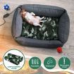 Electric Pet Heat Pad Heated Mat Heating Blanket Dog Cat Bed Thermal Protection Timer L Size with 2 Cloth Covers