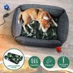 Electric Pet Heat Pad Heating Mat Heated Blanket Dog Cat Bed Thermal Protection Timer XL Size with 2 Cloth Covers
