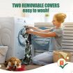 Electric Pet Heat Pad Heating Mat Heated Blanket Dog Cat Bed Thermal Protection Timer XL Size with 2 Cloth Covers