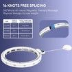 Weighted Hula Hoop Infinity Hoop Hula Hoops for Adults Weight Loss Adjustable 16 Knots Soft Rubber Gravity Ball Attached with a Timer Smart Hula Hoop