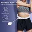 Weighted Hula Hoop Infinity Hoop Hula Hoops for Adults Weight Loss Adjustable 16 Knots Soft Rubber Gravity Ball Attached with a Timer Smart Hula Hoop