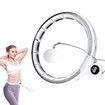 Weighted Hula Hoop Infinity Hoop Hula Hoops for Adults Weight Loss Adjustable 16 Knots Soft Rubber Gravity Ball Attached with a Timer Smart Hula Hoop