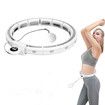 Weighted Hula Hoop Infinity Hoop Hula Hoops for Adults Weight Loss Adjustable 16 Knots Soft Rubber Gravity Ball Attached with a Timer Smart Hula Hoop