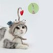 Cat Interactive Toys Kitten Fishing Headdres Hat Feathers Bait Fishing Head Copper Tease Pet Supplies