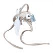 Cat Interactive Toys Kitten Fishing Headdres Hat Feathers Bait Fishing Head Copper Tease Pet Supplies