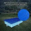 Pool Cover Above Ground Swimming Rectangular Frame 300x201cm UV Resistant Polyethylene Rainproof Dust Protection with Ropes